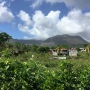 Vue du jardin de la soufrière